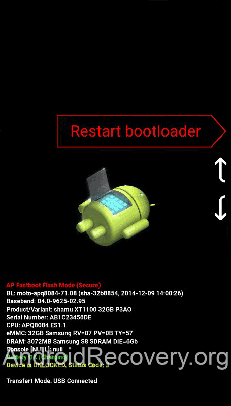 Google Pixel 8A Recovery Mode and Fastboot Mode