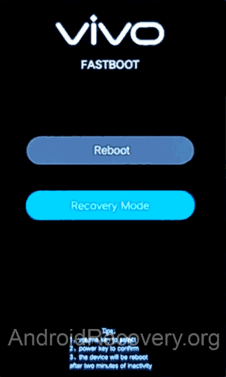 Vivo V15s Recovery Mode and Fastboot Mode